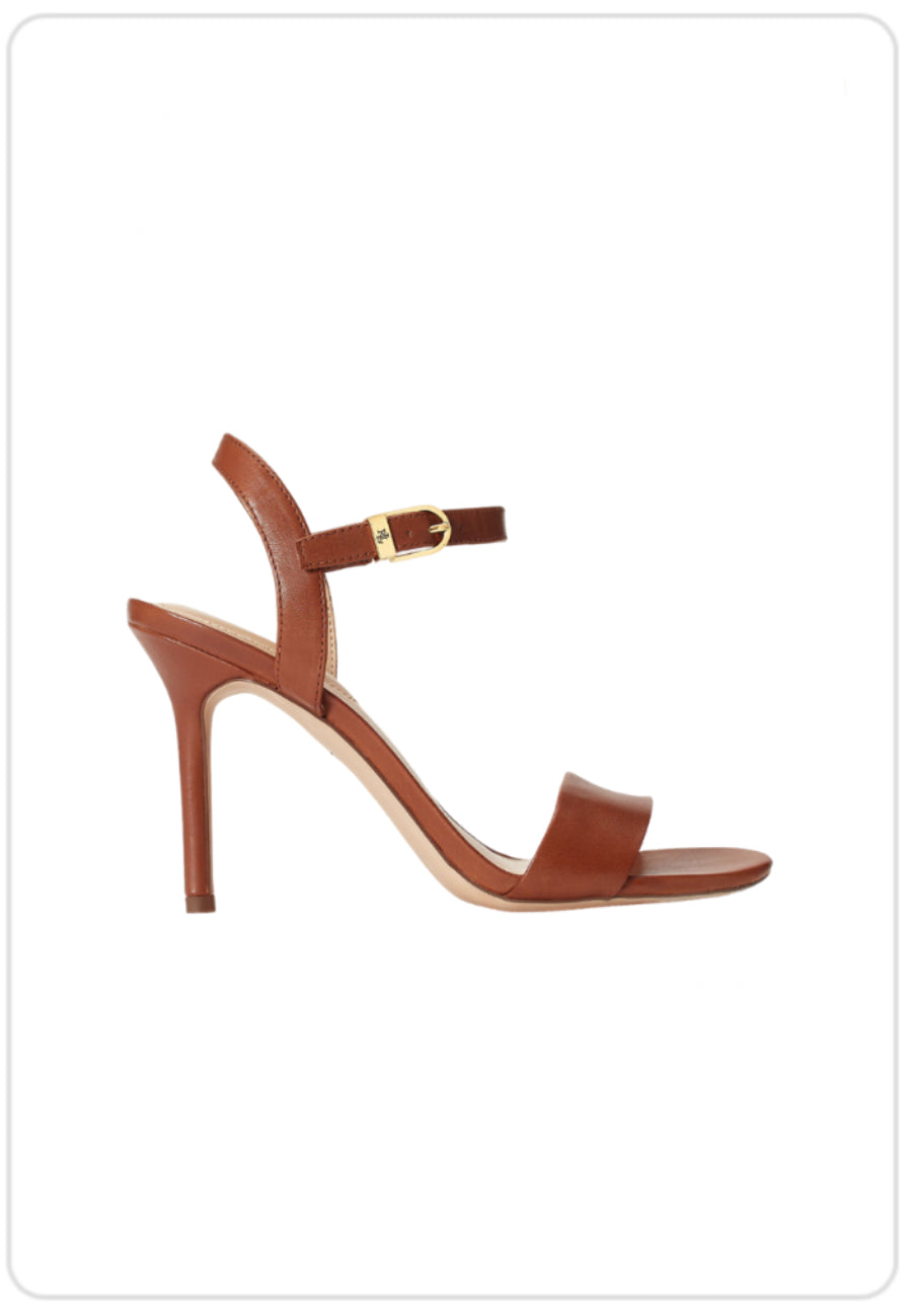 Lauren Ralph Lauren GWEN BURNISHED LEATHER SANDAL - Sandaler Karma Sneaks