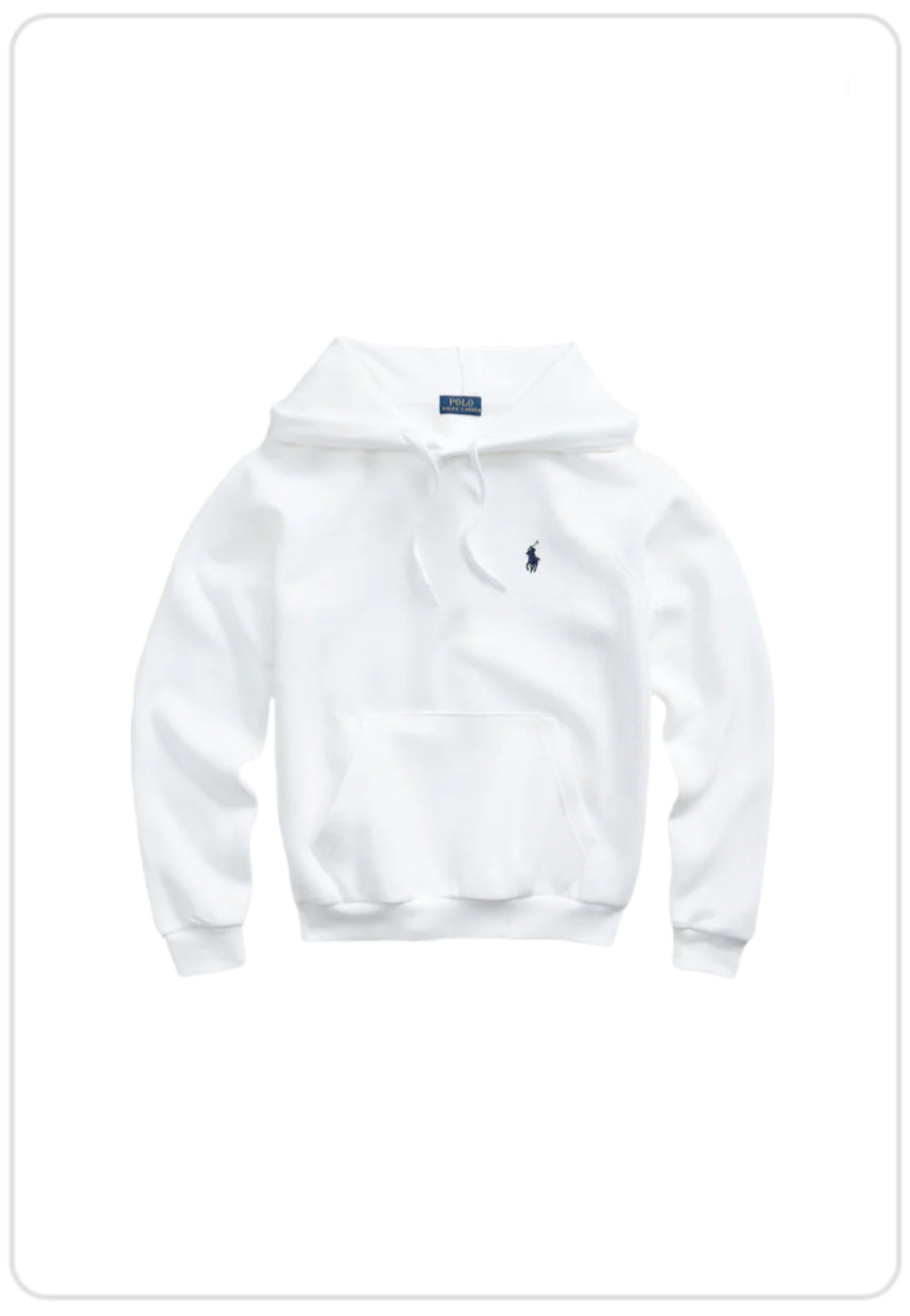 Polo Ralph Lauren Hoodie - Hættetrøje - White / Hvid