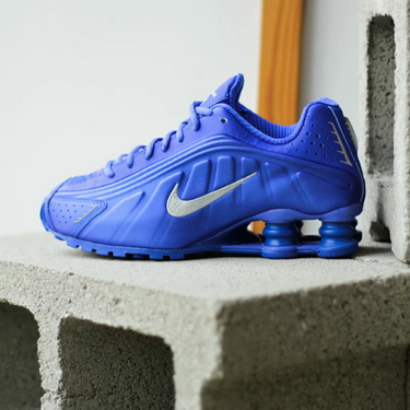 Nike Shox R4 Racer Blue Metallic Silver Min butik